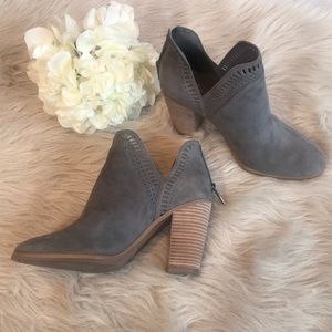 Vince Camuto Suede Booties - Gray